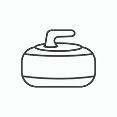 Curling stone icon