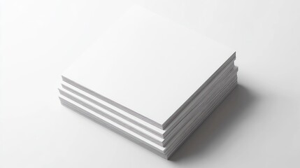 Stack of blank white books