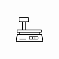 fruit scale icon sign vector