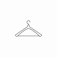 hanger clothes icon sign vector