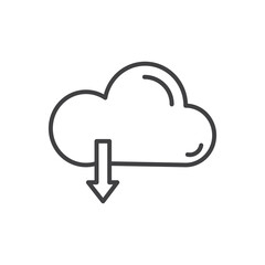 Cloud download icon