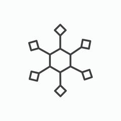 Chart connected icon