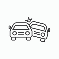 Car crash icon