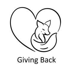  Giving Back – Fox in Heart Representing Company Values and Contribution