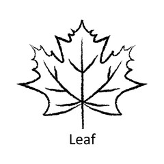  Leaf – Leaf Symbol Representing Natural Origin and Eco Values hand drawn icon
