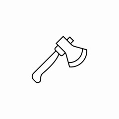hatchet axe tool icon sign vector