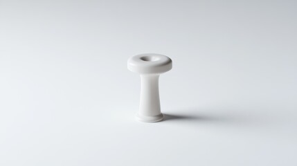 Simple white object, tall and round