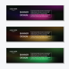Editable Vector Web Banner Templates in Modern Styles Editable Vector Web Banner design