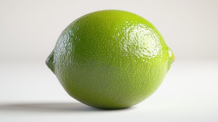 Fresh lime on white background