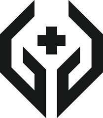 Modern Health Care and Medical Cross Logo for Clinic, Hospital, and Wellness Services