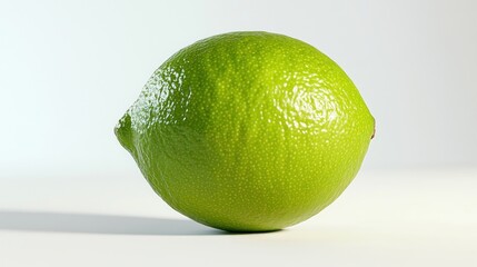 Lime on white background