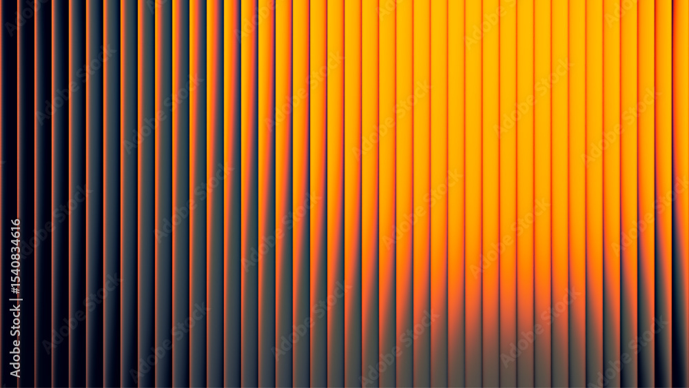 Aufkleber intense summer heat through fractal glass. dynamic gradient explodes with summer warmth and digital 