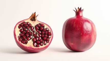 Pomegranate halves