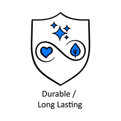 Durable / Long Lasting – Shield Representing Longevity and Quality