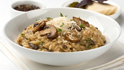 Creamy Mushroom Risotto with Parmesan Cheese creamy risotto