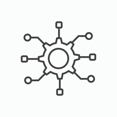 Obraz premium Algorithm icon