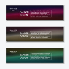 Editable Vector Web Banner Templates in Modern Styles Editable Vector Web Banner design