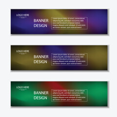 Editable Vector Web Banner Templates in Modern Styles Editable Vector Web Banner design