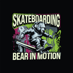 streetwear skating t shirt design