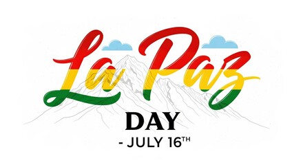 July 16 – La Paz Day Greeting Card (Bolivia)