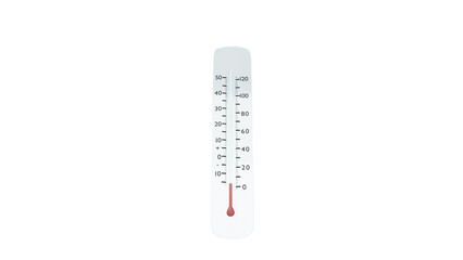 thermometer shows the rising temperature	