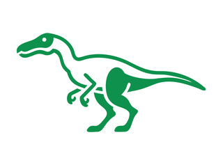 Obraz premium Dinosaur logo Set