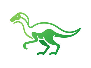 Fototapeta premium Dinosaur logo Set