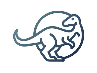 Obraz premium Dinosaur logo Set