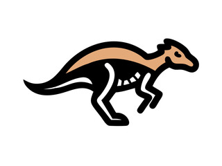 Obraz premium Dinosaur logo set 