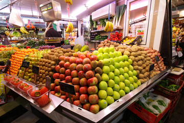 The Mercat de Sant Josep de la Boqueria in Barcelona, Spain