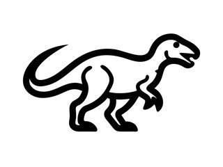 Fototapeta premium Dinosaur logo set 