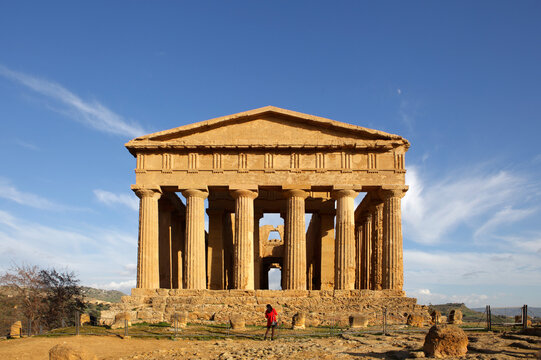The Temple of Concordia at Valley of the Temples, Agrigento, Sicily, Italy