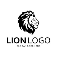 King Lion Head Logo Template