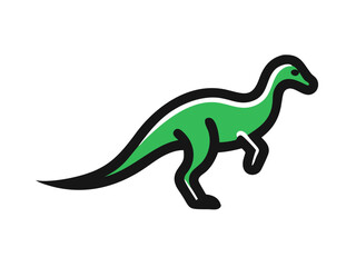 Obraz premium Dinosaur logo set 