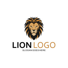 Vector illustration of lion head logo