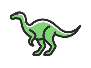 Obraz premium Dinosaur logo Set