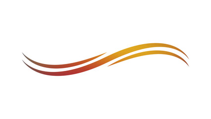 Vector illustration of a red and yellow ribbon