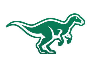 Obraz premium Dinosaur logo set 