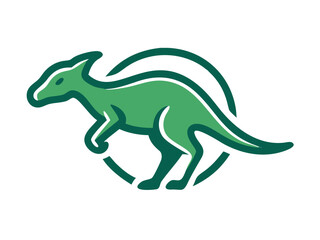 Obraz premium Dinosaur logo set 