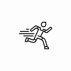 running jogging icon sign vector