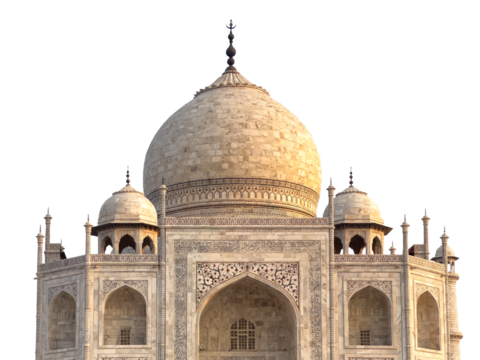 Taj Mahal, iconic Indian landmark, intricate architecture and historical