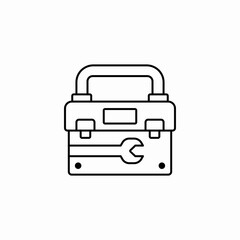 tool box icon sign vector