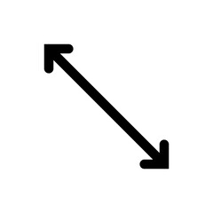 Dual long straight double ended arrow.