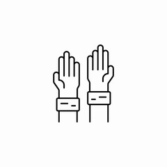 working gloves icon sign vector