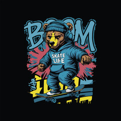skating t shirt design