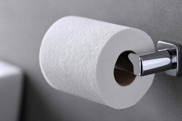 Toilet Paper Roll on Chrome Holder