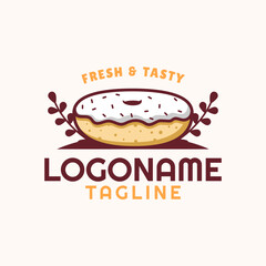 Doughnut logo template, suitable for restaurant , cafe, and food truck