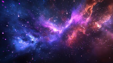 Fototapeta premium Explosive bursts of deep cobalt and lavender fireworks paint vivid constellations in the night sky