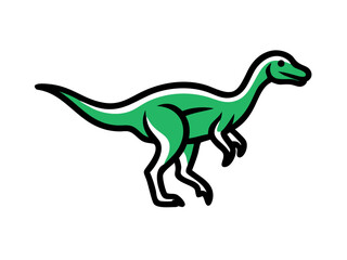 Obraz premium Dinosaur logo Set