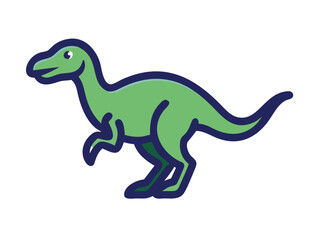 Fototapeta premium Dinosaur logo Set